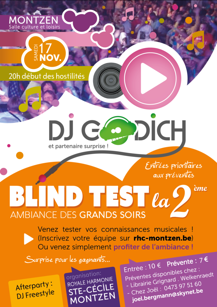 affiche blind test 2018